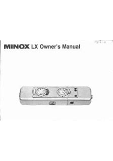 Minox LX manual. Camera Instructions.
